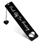 Tyqour Funny Bookmarks Book Lovers Book Markers for Women Reading Book Accessories for Reading Lovers Fun Bookmarks Gifts for Friends Christmas New Year Birthday Graduation(Black)