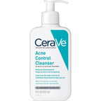 CeraVe Acne Control Cleanser, Face Wash with 2% Salicylic Acid, 8 oz | Skin Care with Niacinamide, Acne Face Wash, Acne Treatment For Face, Ceramides, Fragrance Free, Gentle, Oil Absorbing Clay