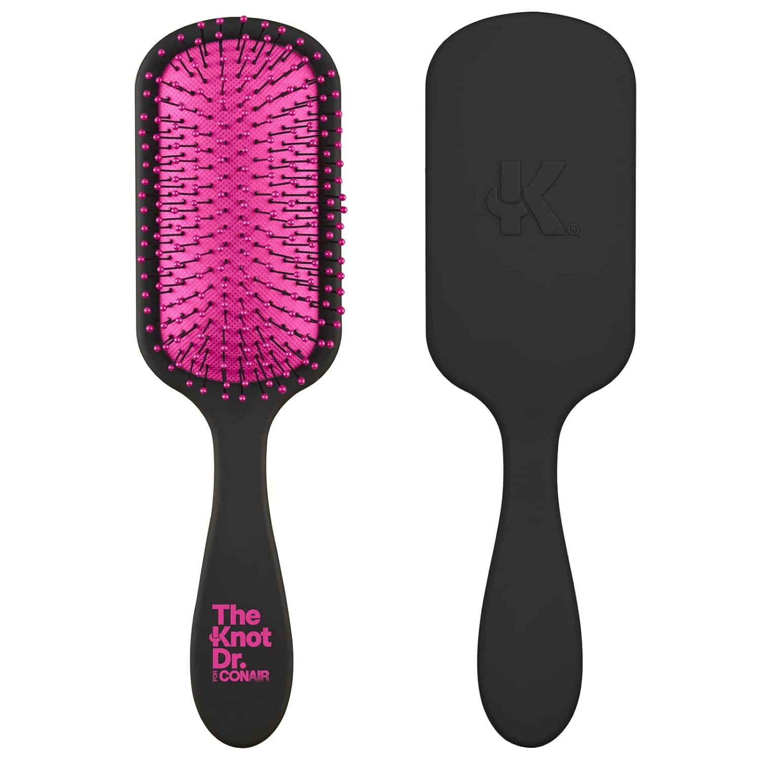 Buy now The Knot Dr. hair brush by Conair - Detangling hair brush - Removes Knots and Tangles in wet or dry Hair - hair brushes for women - Pink 1 Count (Pack of 1) Black at indiglob india