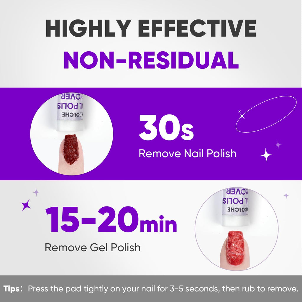 250P Bulk Acetone Nail Polish Remover Pads, Individually Wrapped | Travel-friendly, Quick & Effective for Gel & Fingernail Polish, ideal for home & salon use, great value pack & gift option