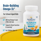 Nordic Naturals Ultimate Omega Jr. for Kids, Strawberry - 120 Mini Soft Gels