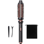 Wavytalk Thermal Brush 1.5" Detachable Heated Round Brush for Blowout Look | Detachable Brush Head Includes Travel Pouch, Create Voluminous Blowout Look, Tourmaline Ceramic, 2 Temp Settings Dual Voltage