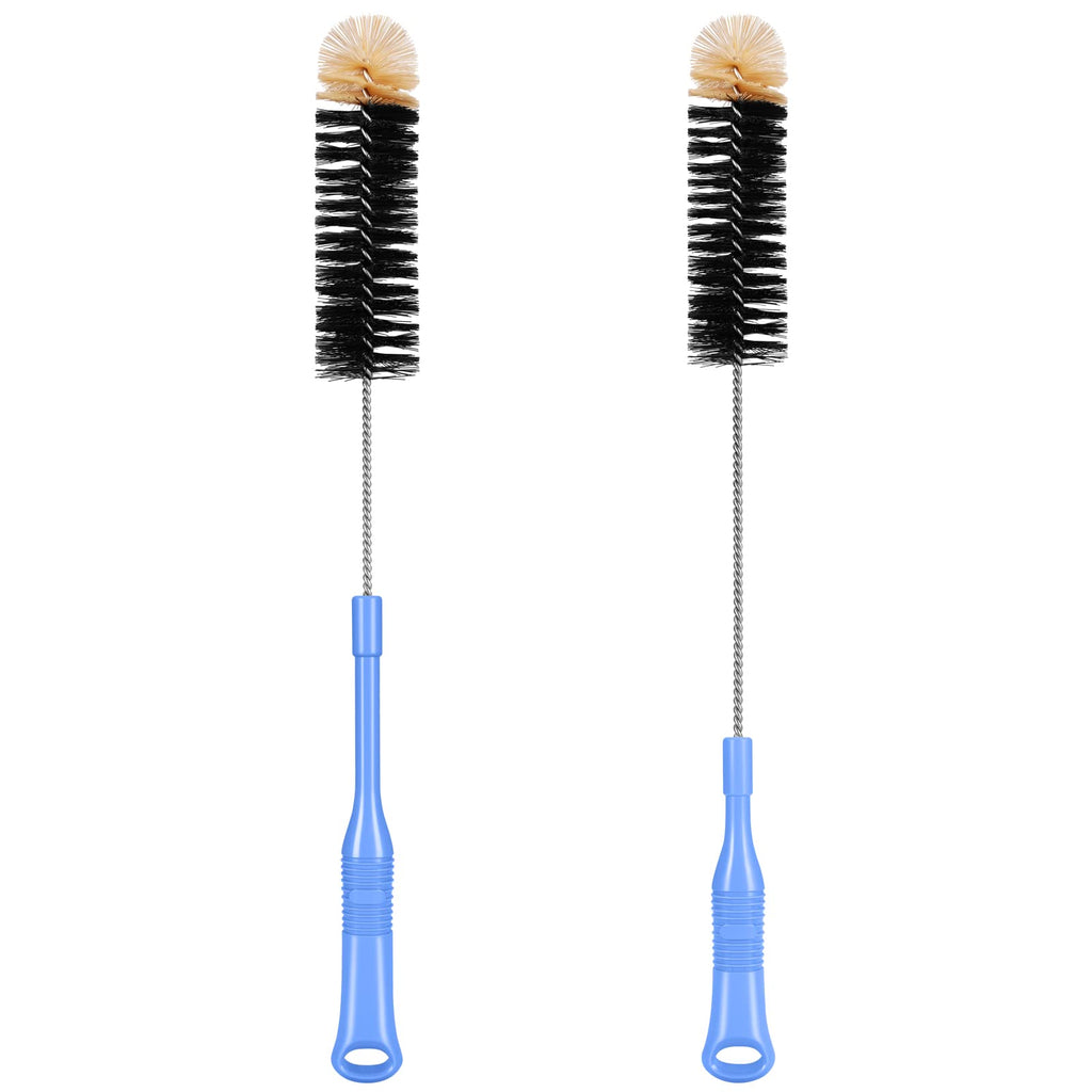 MOSOLAN Long Handle Bottle Brush, 17 Inch Bottle Brush Cleaner, 2 Pack
