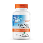 Doctor's Best Fully Active Folate with Quatrefolic400 mcg, Healthy Mood, Memory, Circulation, Well-Being, 90 VC
