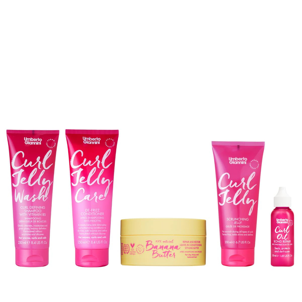 Buy now Umberto Giannini Curl Jelly Scrunching Jelly 6.7 fl Oz - Frizz Solution Defining Hair Gel for 2a-4c Curly, Wavy, Coily Hair - Vegan & Cruelty-Free at indiglob india