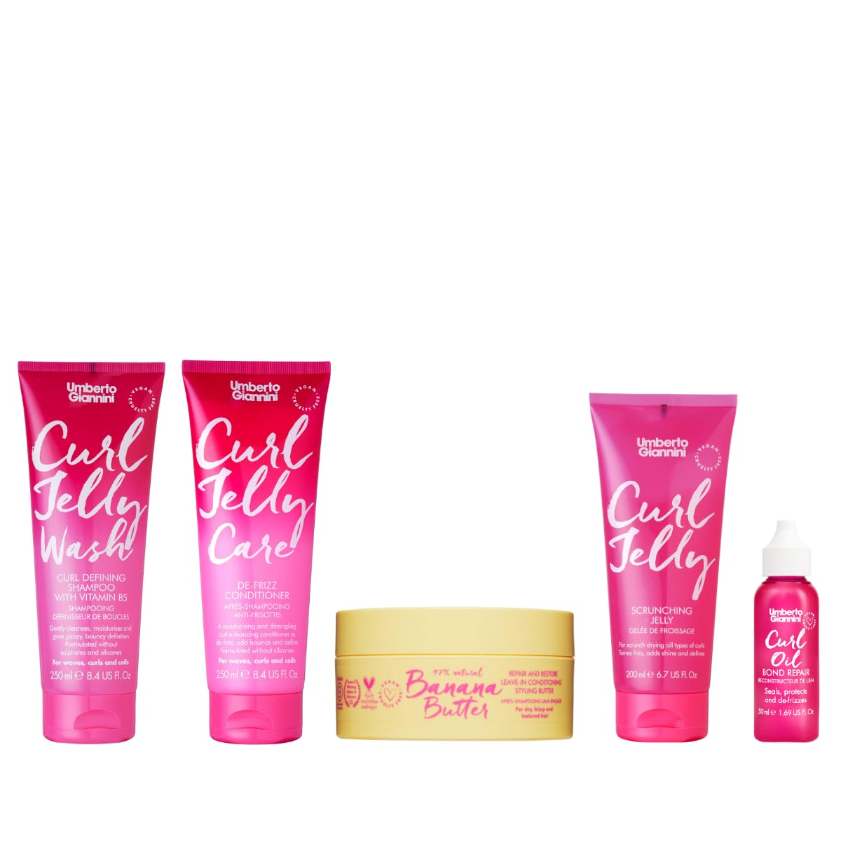 Buy now Umberto Giannini Curl Jelly Scrunching Jelly 6.7 fl Oz - Frizz Solution Defining Hair Gel for 2a-4c Curly, Wavy, Coily Hair - Vegan & Cruelty-Free at indiglob india