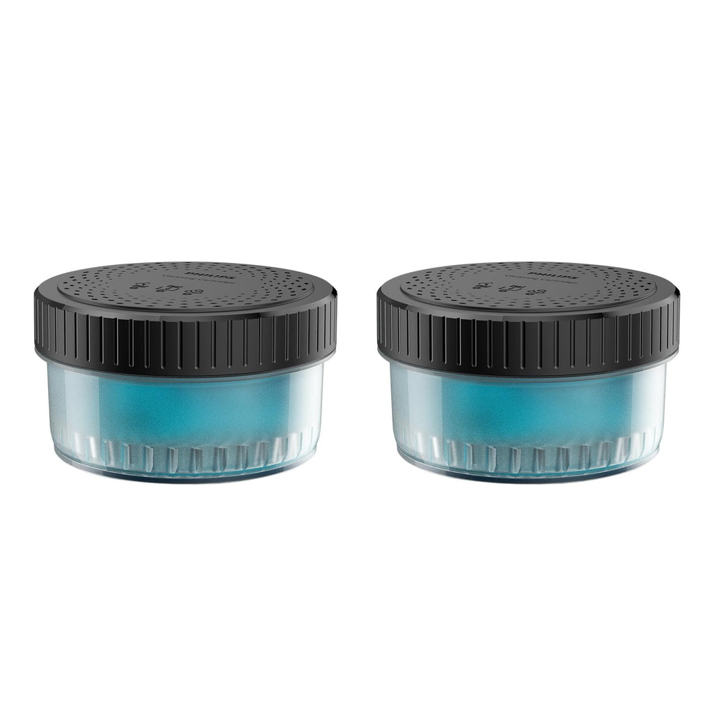 Norelco Philips Quick Clean Pod Cartridge, 2 Pack | Alcohol-Free Formula, Cleans & Lubricates Shaver, 6 x 30 cleaning cycles, CC12/52