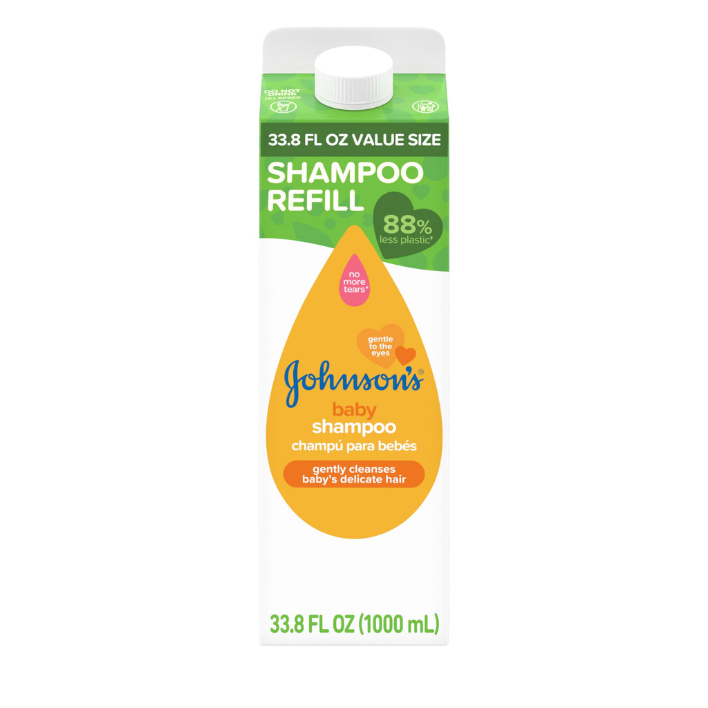 Johnson's Baby Shampoo with Aloe Vera & Vitamin B5, Tear Free, Newborn Essentials, No added Parabens & Sulfates, Hypoallergenic, Baby Essentials, 20.3 fl. oz