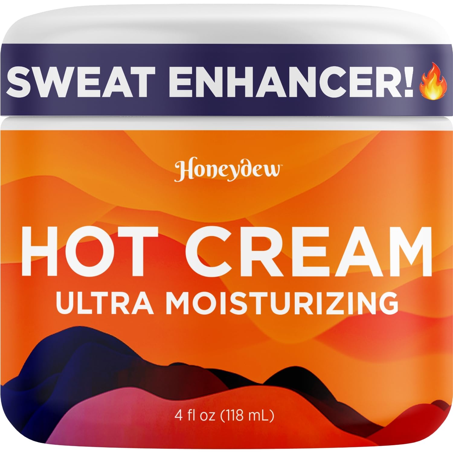 Hot Cream Sweat Enhancer - Premium Body Sculpting Sweat Cream with Invigorating Botanical Extracts - Extra Strength Cellulite Cream for Thighs Belly and Bum with Firming Body Oils (12 Fl Oz)