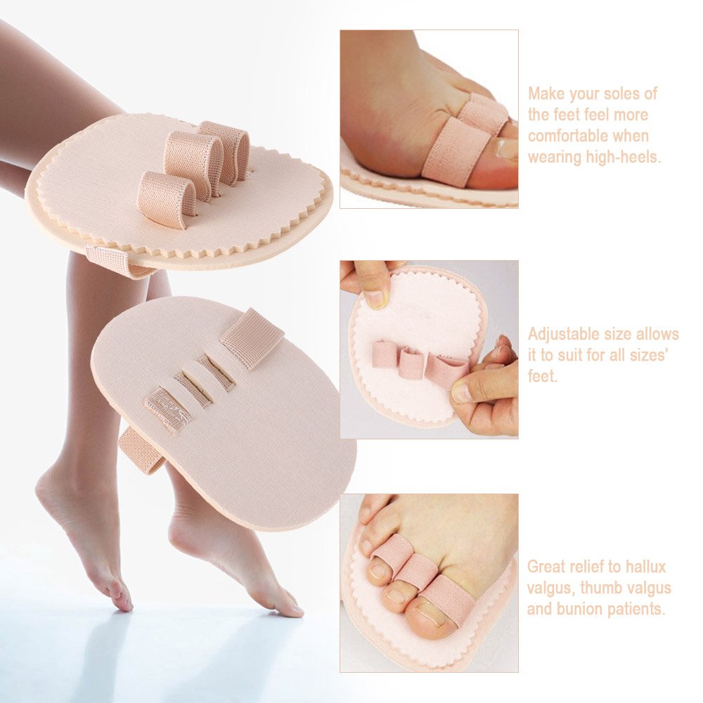 Buy now Toe Splint & Straightener, Adjustable Loops Hammer Toe Correctors Brace w/ Slip-on Cushion Metatarsal Pads for Claw Curled & Crooked Toes - Support Guard for Pre Post Surgery (3 loops 1 pair) at indiglob india