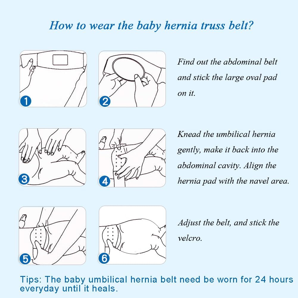 Buy now Paskyee Umbilical Hernia Belt Baby Belly Button Band Infant Belly Wrap Abdominal Binder Hernia Truss Support Adjustable Navel Belly Band Newborn Umbilical Cord Blue at indiglob india