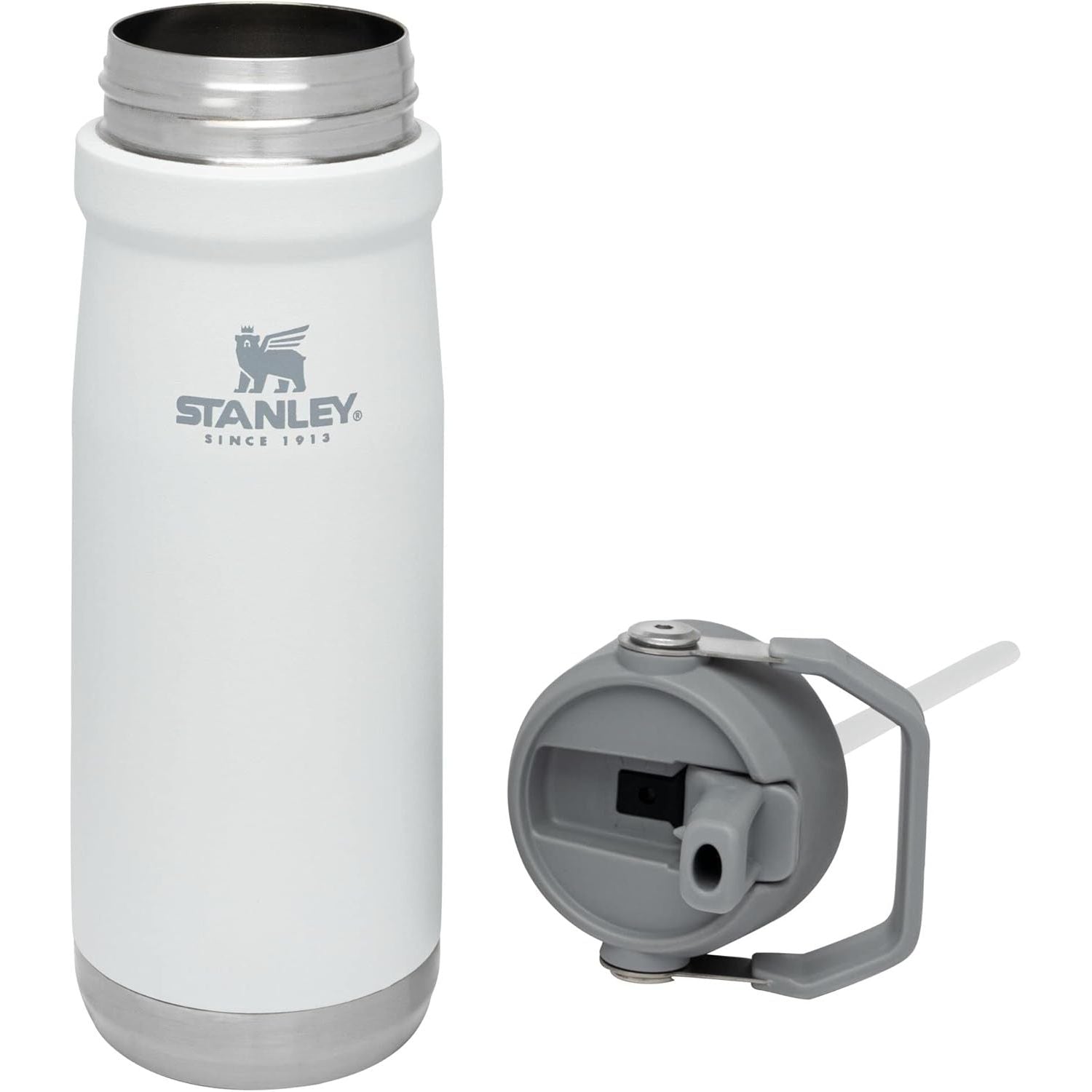 Buy now Stanley IceFlow Flip Straw Water Bottle 22 oz | Built-In Straw for Travel and Sports | Lightweight and Leak Resistant | Insulated Stainless Steel | BPA-Free | Polar at indiglob india