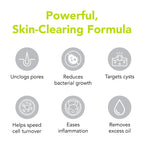 humane Benzoyl Peroxide Acne Body Wash - Non-Foaming - 10% Maximum-Strength | Vegan & Cruelty-Free Face, Skin, Butt, & Back Acne Treatment - Dermatologist-Tested Acne Face Wash Cleanser - 16 Fl Oz