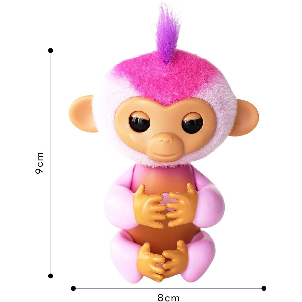 Buy now Fingerlings 2023 New Interactive Baby Monkey Reacts to Touch – 70+ Sounds & Reactions – Harmony (Pink) at indiglob india
