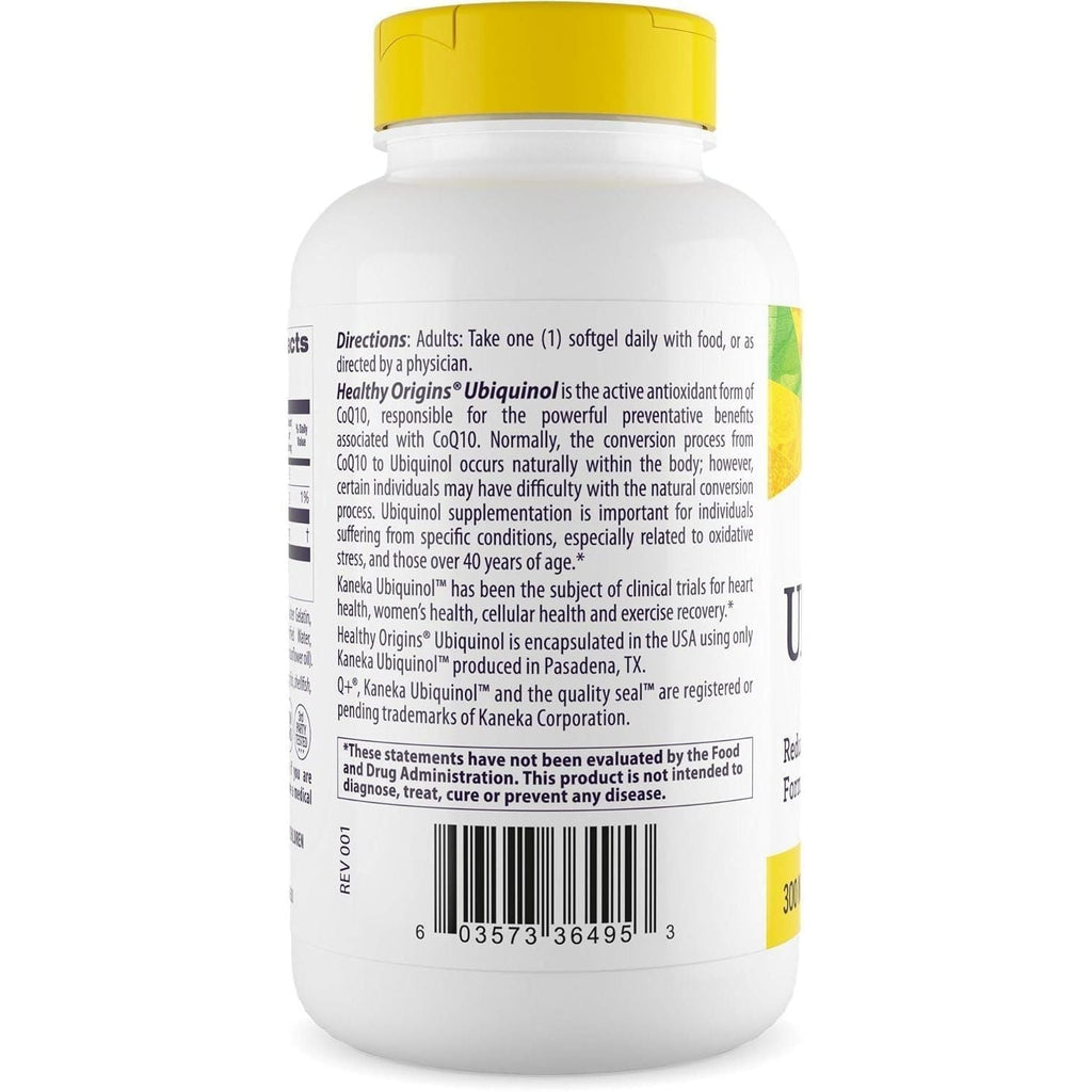 Buy now Healthy Origins Ubiquinol (Active Form of CoQ10), 300 mg - Ubiquinol Supplements for Heart Health & Antioxidant Support - Gluten-Free & Non-GMO Supplement - 150 Softgels at indiglob india