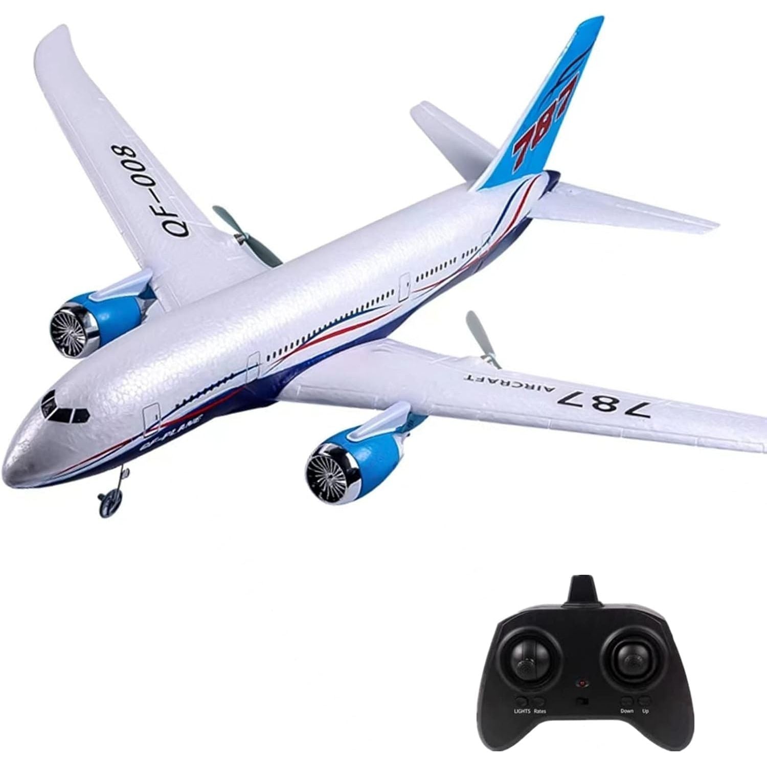 Buy now RC Plane,Remote Control Airplane Ready to Fly, 2 Channels RC Airplane Airbus A380,Remote Control Plane for Kids Children Adults Beginners Blue at indiglob india