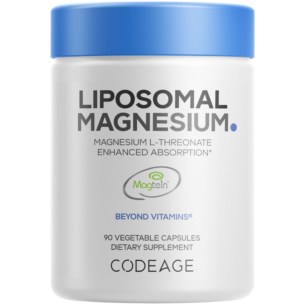 Codeage Liposomal Magnesium L-Threonate, Magtein, NSF, 90 Capsules