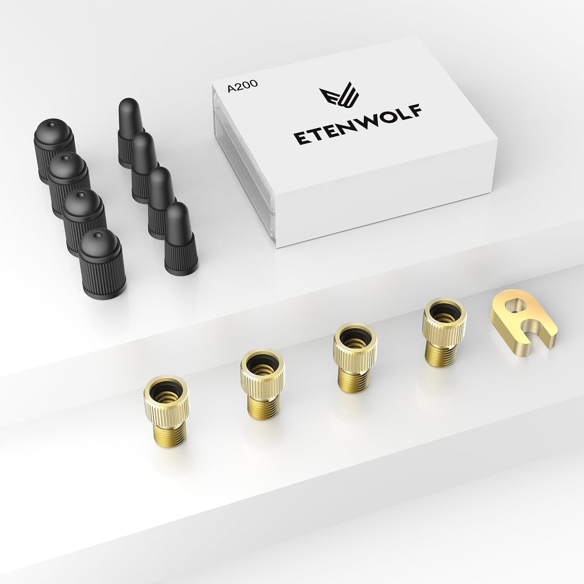 ETENWOLF Brass Presta Valve Adapter 4 Pack