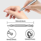 Melonsun Stainless Steel Acupuncture Pen for TMJ Relief, FSA-HSA-Eligible TMJ Massager for Jaw Clenching, Acupressure Facial Tool for Face Reflexology & Full-Body Pressure Point Massage