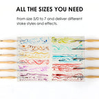 Grabie 11 Pcs Miniature Paint Brushes for Fine Detail Painting