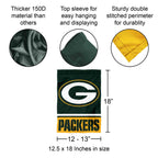 Green Bay Packers Double Sided Garden Flag