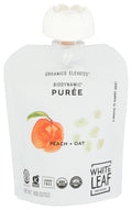 White Leaf Provisions, Baby Food Peach Oat Organic, 3.17 Ounce