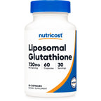 Nutricost Liposomal Glutathione Supplement 60 Capsules, 720mg Per Serving | Vegan, GMO-Free, 30 Servings