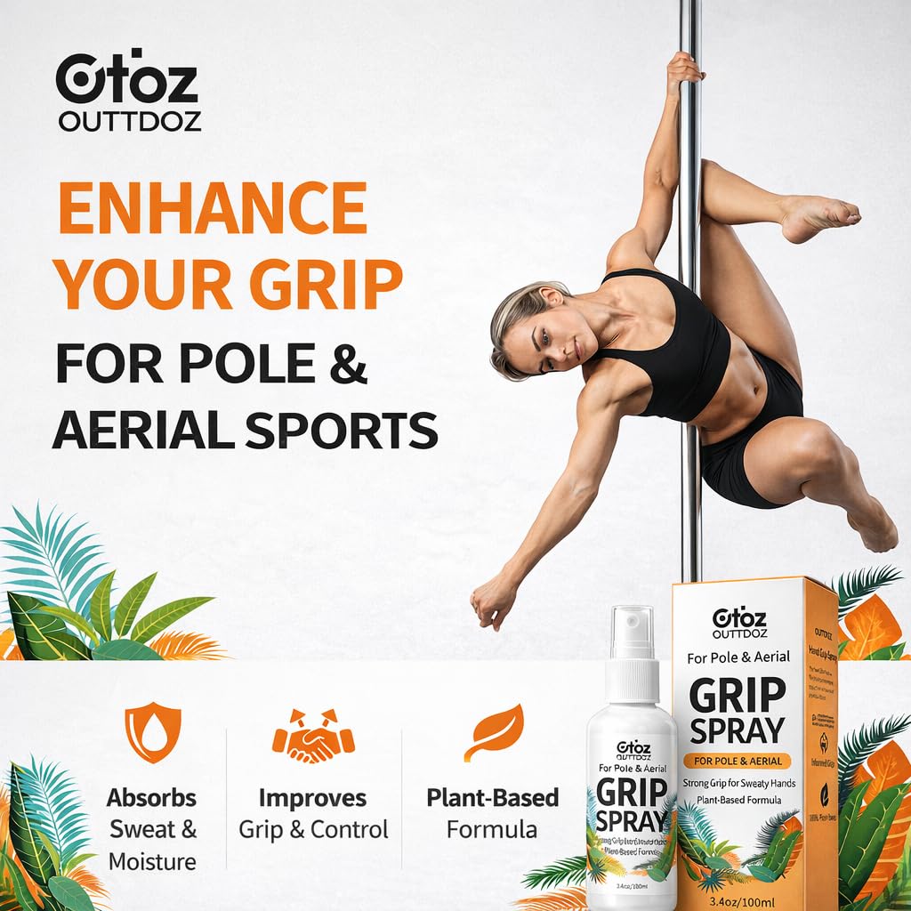 Pole Grip Spray for Pole Dance & Aerial, Sticky Grip Plant Based