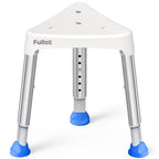 FULLOT Space-Saving Triangular Shower Chair for Inside Shower, 400 lbs