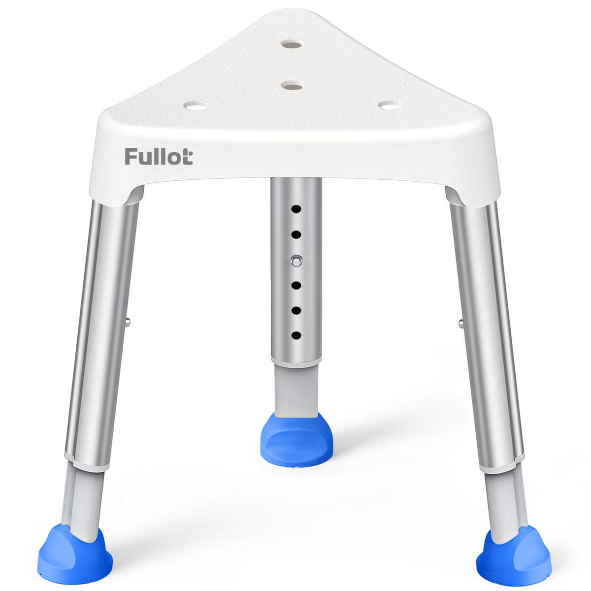 FULLOT Space-Saving Triangular Shower Chair for Inside Shower, 400 lbs