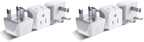 Buy now Ceptics Schuko Germany, France Plug Adapter, Dual Input - Ultra Compact Light Weight - Usa to Russia, South Korea Travel Adaptor Plug - Type E/F (3 Pack) at indiglob india
