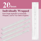 Dizzily 20 Packs Disposable Vaginial Cream Applicators - Fits Suppository, Creams and Most OTC Gels, Individually Wrapped Feminine Care Applicator with Dosage Markings