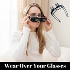 Buy now Evelots Laying Down Reading Glasses - Look Down Bed Readers - High Definition - Lazy Bed Prism Spectacles Horizontal Glasses - Read and Watch TV in Bed - Use Over Your Glasses at indiglob india