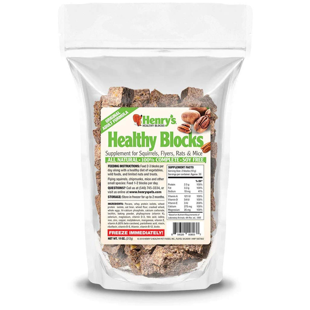 Henry's Healthy Blocks Food for Squirrels, Flyers, Rats and Mice