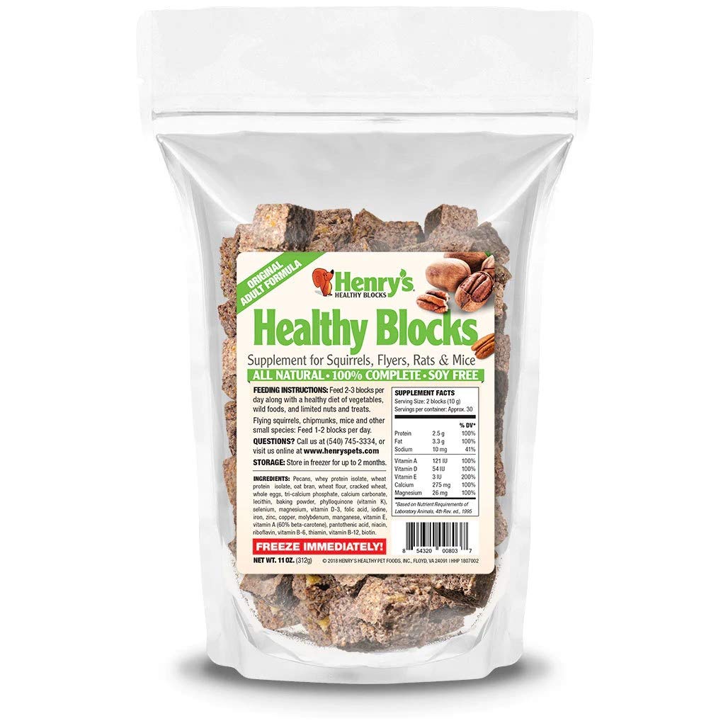 Henry's Healthy Blocks Food for Squirrels, Flyers, Rats and Mice