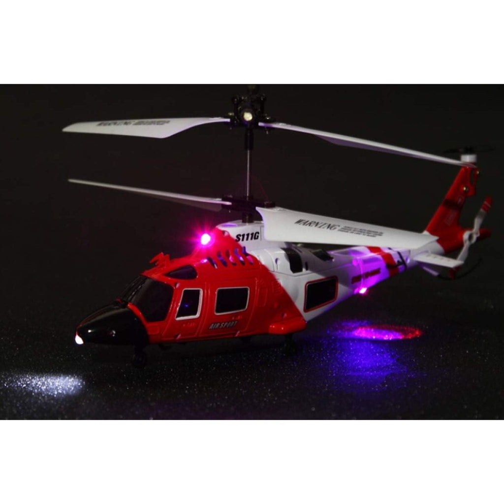Buy now POCO DIVO Coast Guard Rescue Helicopter RC Flight Infrared 3CH Gyro Marine Aircraft Model S111G at indiglob india