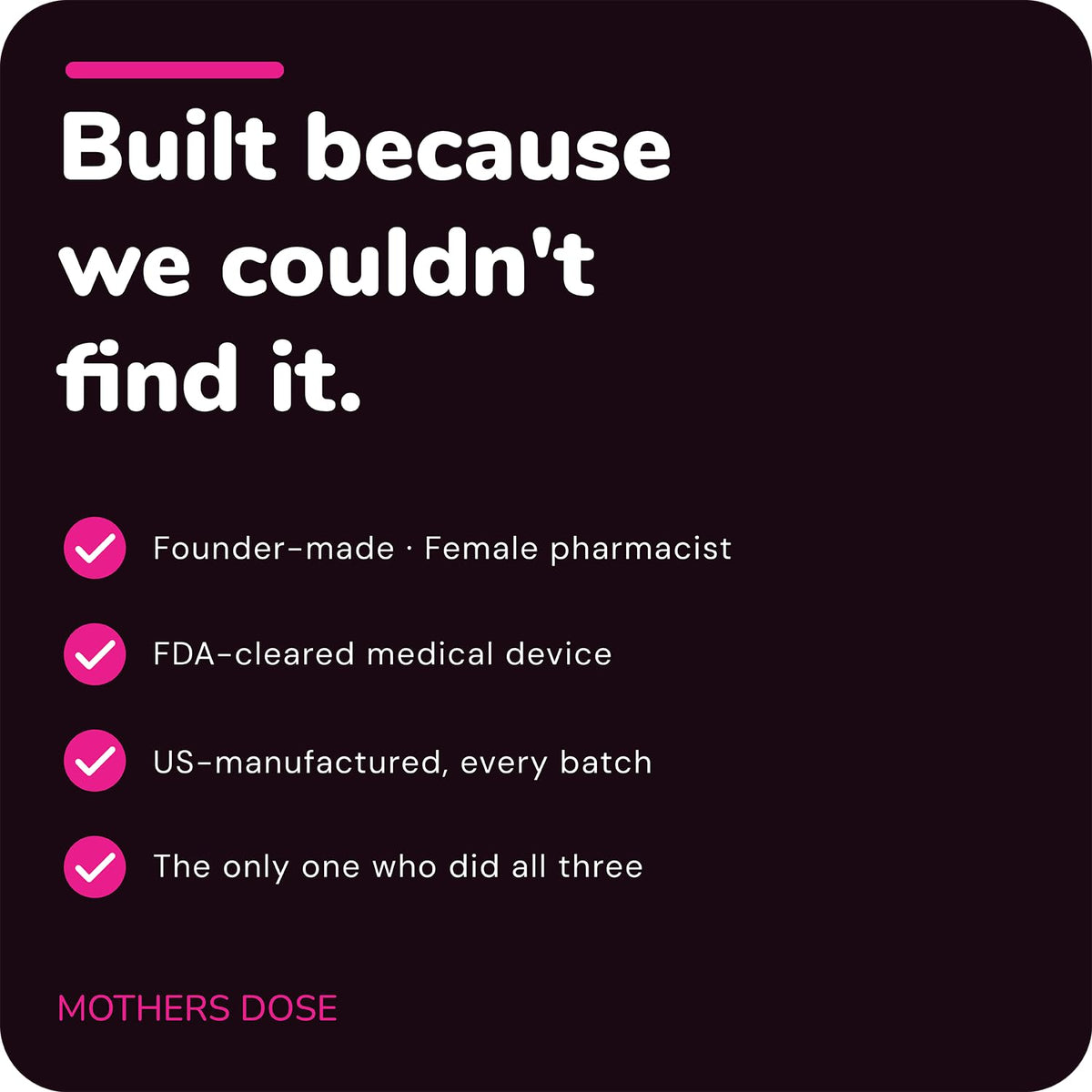 Mother's Dose HydraDose Hyaluronic Acid Vaginal Moisturizer Suppository
