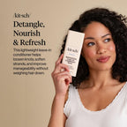 Kitsch Argan Milk Leave In Conditioner Spray - 6.3oz | Hair Detangler Spray for Curly, Wavy, Fine, Dry & Damaged Hair Deeply moisturizes, Enhances Hair Softness – Made in the USA