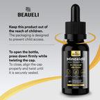 Beaueli Minoxidil Beard Growth Kit For Men and Women, Hair Loss and Hair Regrowth Treatments, Minoxidil 5%, Black