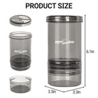 REPTI ZOO Reptile Cricket Calcium Powder Mixer, Cricket Keeper Shaker for Bearded Dragon Gecko Snake Lizards, Dispenser Feeder for Chameleon Reptile & Amphibians