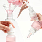 10PCS Small Plastic Dropper Bottles + 2 Funnel + 1 Sticker, 10ml（0.33oz）/15ml（0.5oz） Eye Liquid Dropper Bottles Five of Each, Squeezable Travel Bottle, Ideal for DIY Projects, Essential Oils