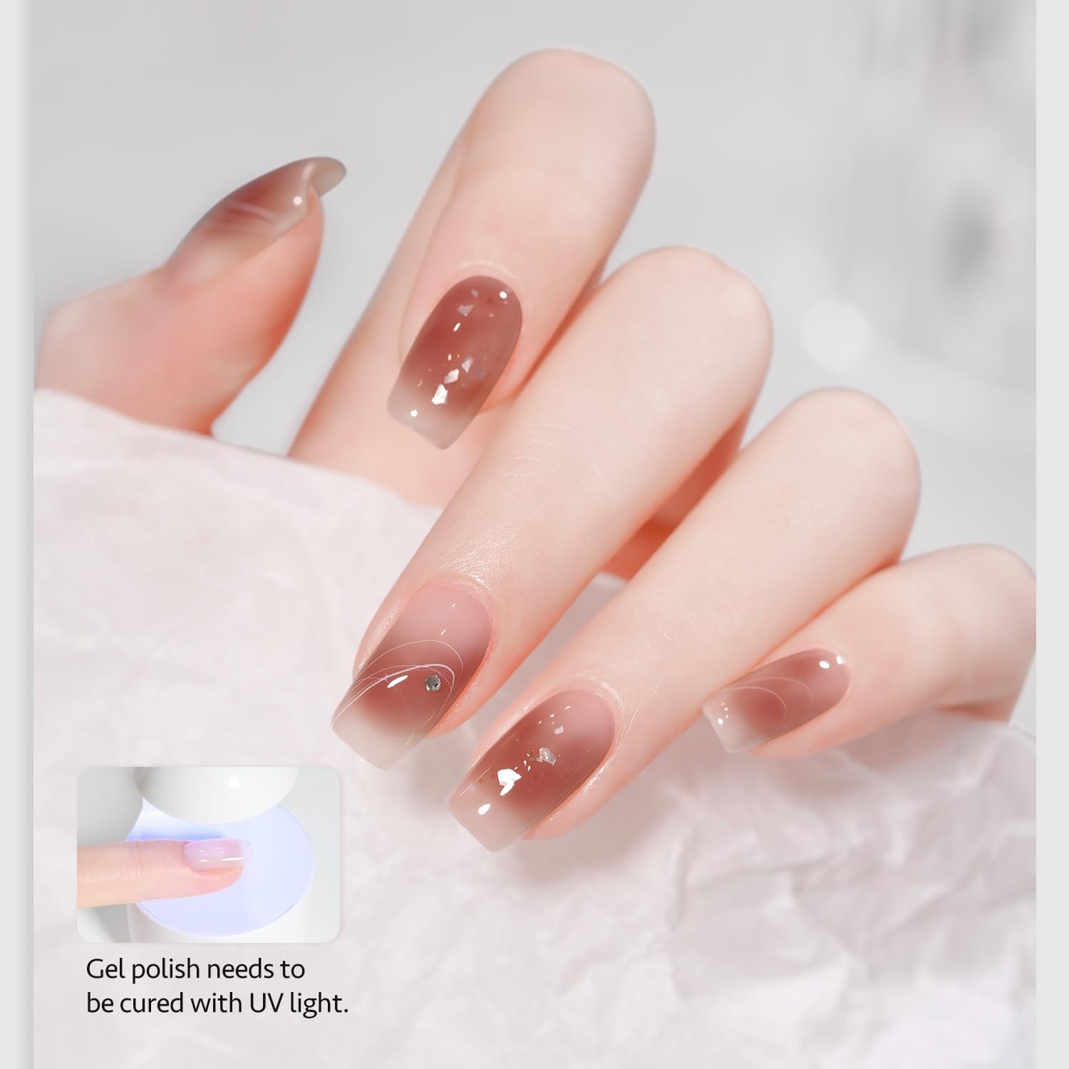 GAOY 2 Pcs Blooming Gel, 16ml Clear Blooming Gel Nail Polish, Spreading Effects Soak Off UV Light Cure for Nail Art DIY