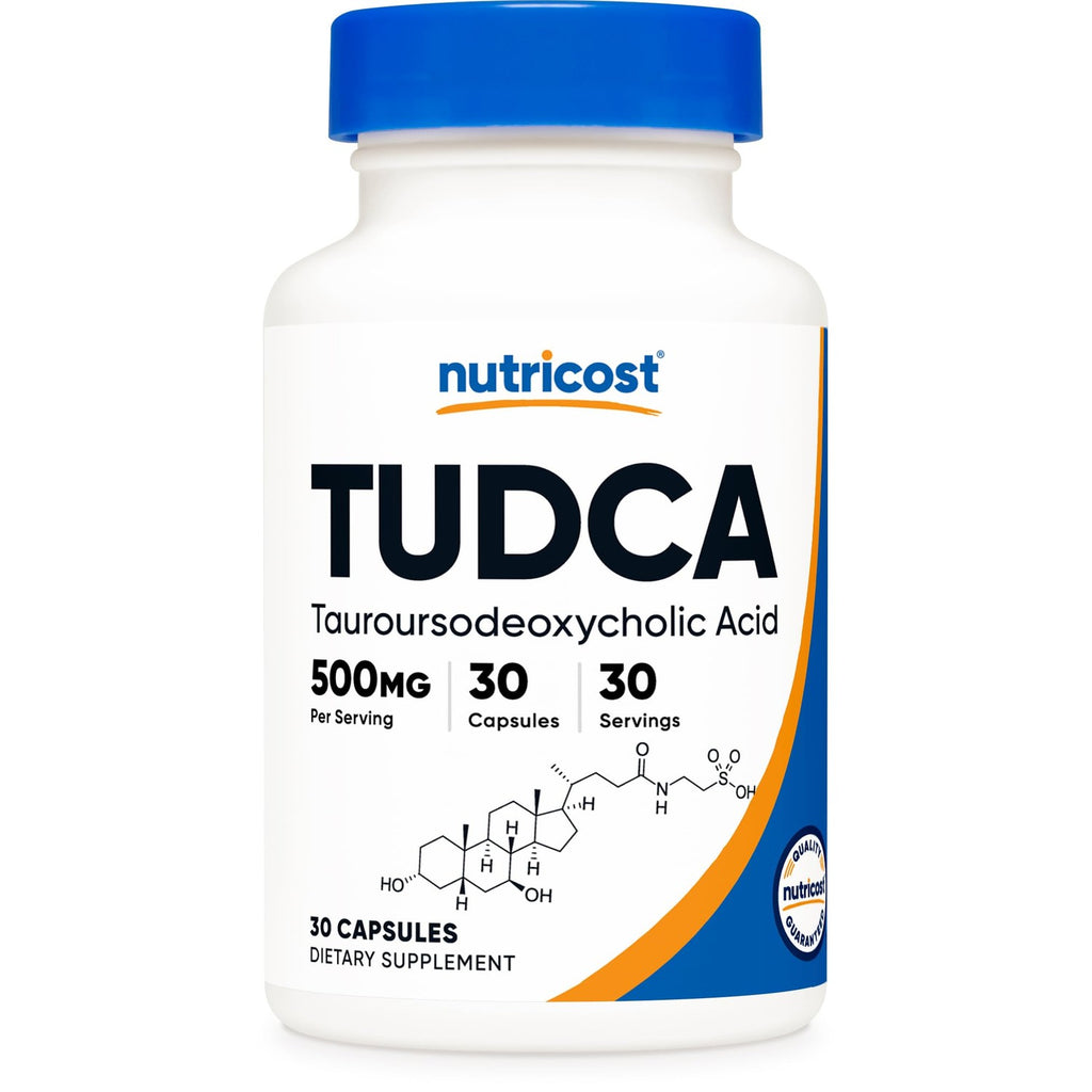 Nutricost Tudca 500mg, 30 Capsules (Tauroursodeoxycholic Acid) Gluten Free | Premium Quality, GMO-Free