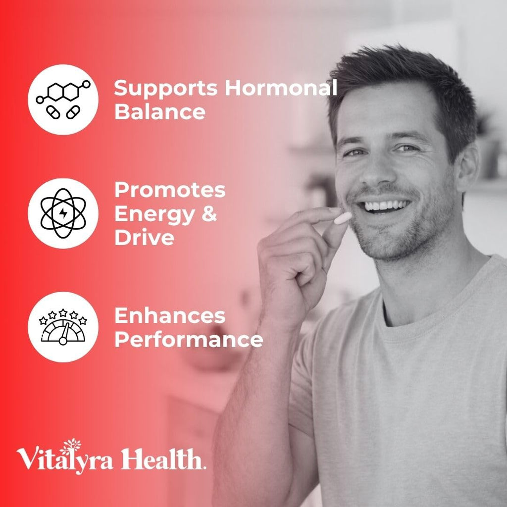 Vitalyra Testo Support Supplement for Men - Energy, Stamina & Vitality