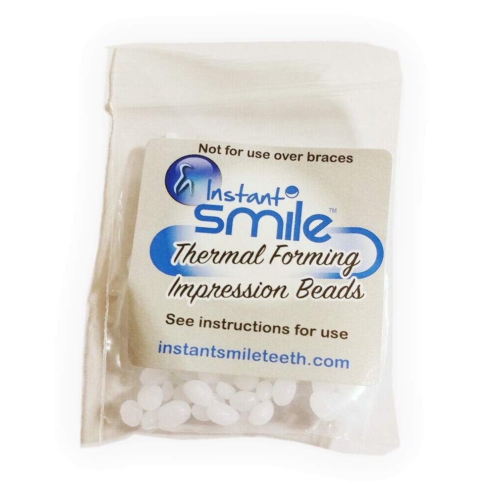 Buy now 8 Packages of Instant Smile Billy Bob Replacement Thermal Adhesive Fitting Beads for Fake Teeth at indiglob india