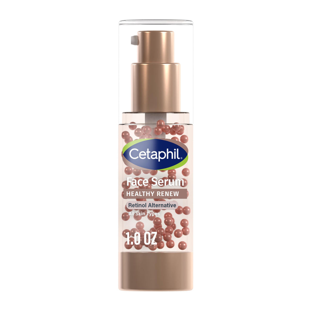 Cetaphil Healthy Renew Anti-Aging Face Serum, Peptides, Retinol-Free, 1oz | Retinol Alternative, Niacinamide & Peptides, Fragrance Free, Sensitive Skin, Vitamin B Complex, Firms And Smooths