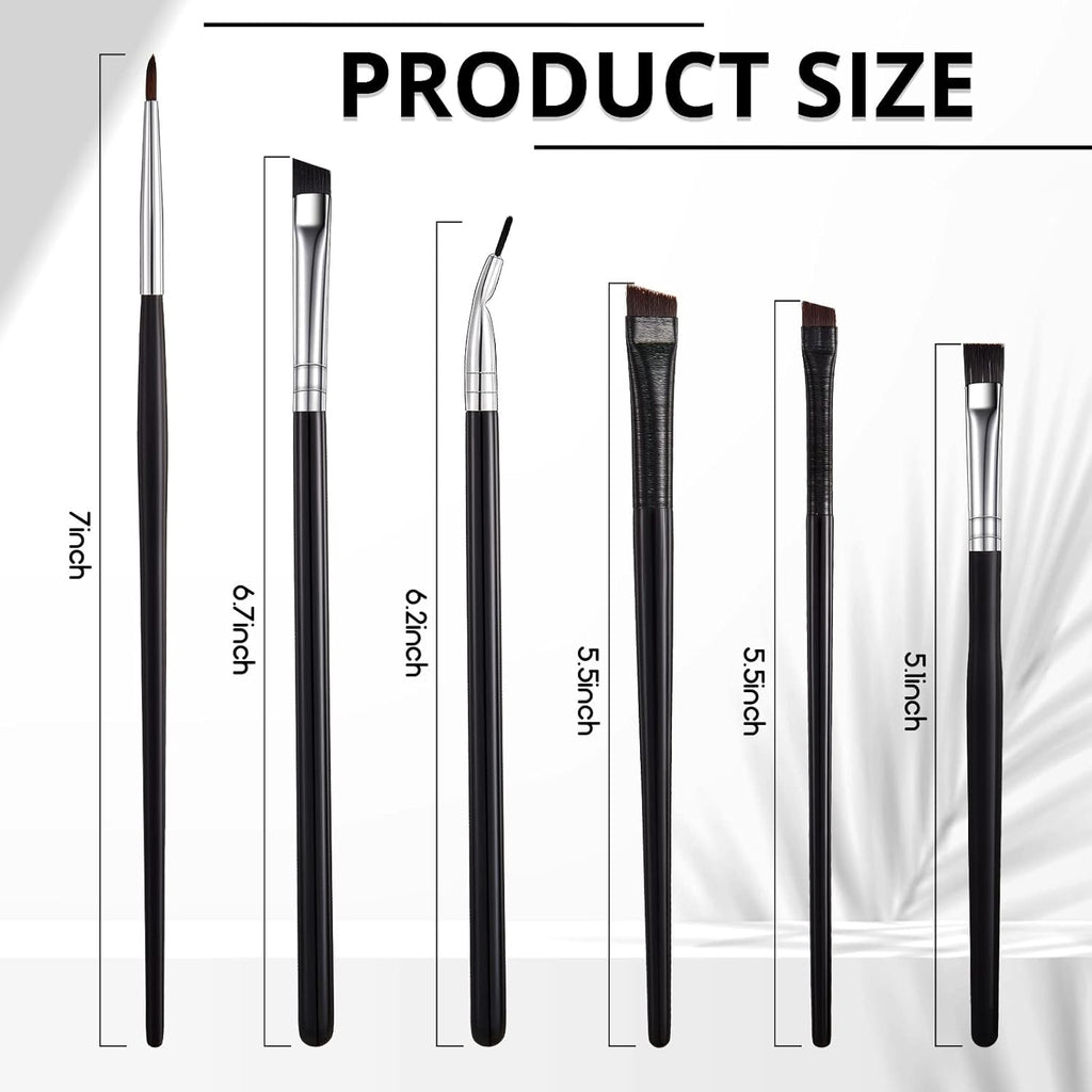 Buy now 12 Pieces Eyeliner Brushes Set, Slanted Makeup Gel Eyeliner Brush Line Fine Bent Eyeliner Brush Pointed Round Makeup Brush Angled Eyeliner Makeup Tool for Girls Women Cosmetic Applicators at indiglob india