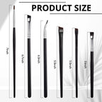 Buy now 12 Pieces Eyeliner Brushes Set, Slanted Makeup Gel Eyeliner Brush Line Fine Bent Eyeliner Brush Pointed Round Makeup Brush Angled Eyeliner Makeup Tool for Girls Women Cosmetic Applicators at indiglob india