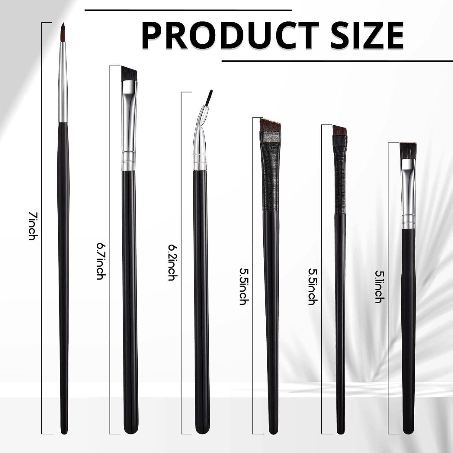 Buy now 12 Pieces Eyeliner Brushes Set, Slanted Makeup Gel Eyeliner Brush Line Fine Bent Eyeliner Brush Pointed Round Makeup Brush Angled Eyeliner Makeup Tool for Girls Women Cosmetic Applicators at indiglob india