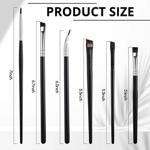 Buy now 12 Pieces Eyeliner Brushes Set, Slanted Makeup Gel Eyeliner Brush Line Fine Bent Eyeliner Brush Pointed Round Makeup Brush Angled Eyeliner Makeup Tool for Girls Women Cosmetic Applicators at indiglob india